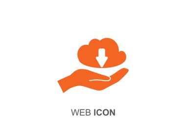 Veri yandan web simgesi bulut