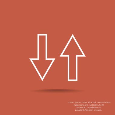 İki ok simgesi, geriye doğru kavramı