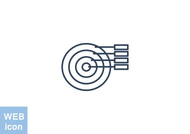 Basit yuvarlak Infographic web simgesi