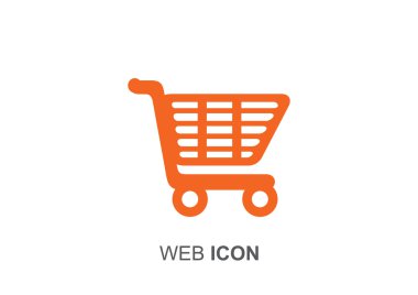 Alışveriş sepeti basit web simgesi