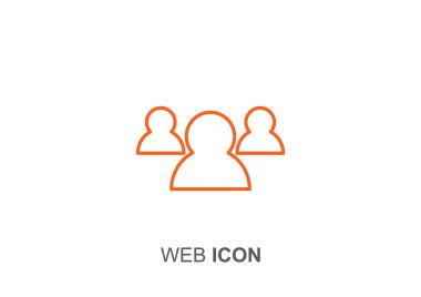 Grup insanlar basit web simgesi