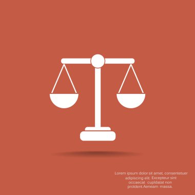 Adalet basit web simgesi ölçekleri