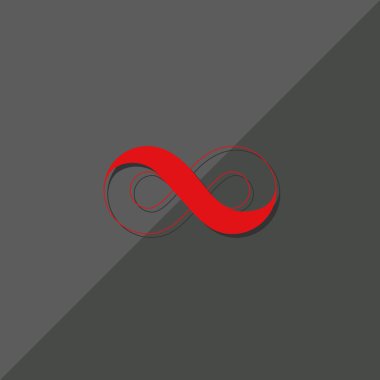 Infinity symbol web icon clipart