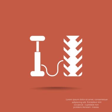 Hava pompası ve lastik web simgesi