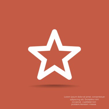 Basit yıldız web simgesi