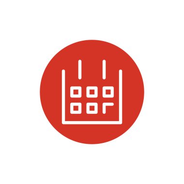 Takvim basit web simgesi yaprak