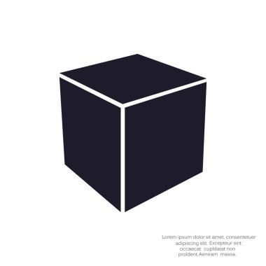 Basit küp web simgesi