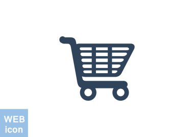 Alışveriş sepeti basit web simgesi