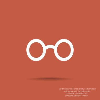 Retro yuvarlak gözlük simgesi