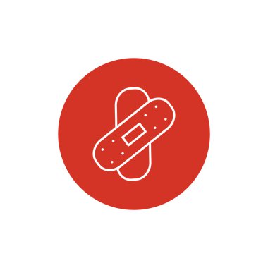 Bandaj sıva basit web simgesi