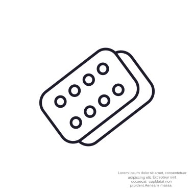 Bandaj sıva basit web simgesi