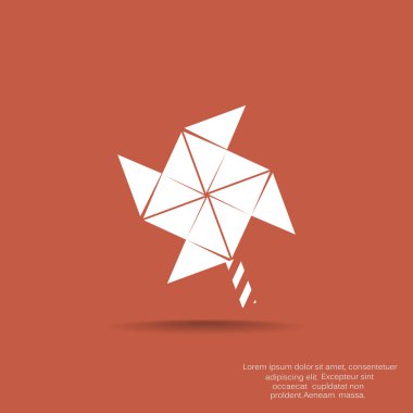 Yel değirmeni pervane oyuncak web simgesi