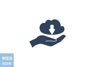 Veri yandan web simgesi bulut