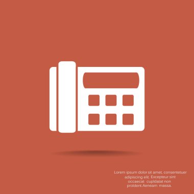 Faks telefon web simgesi