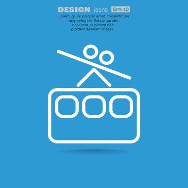 Füniküler demiryolu web simgesi