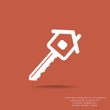 Ev anahtar web simgesi