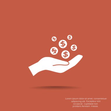 İnsan eline düşen paraları