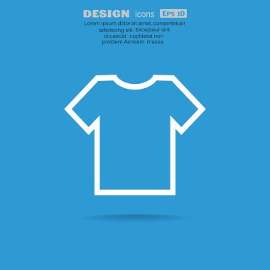 Basit T gömlek simgesini