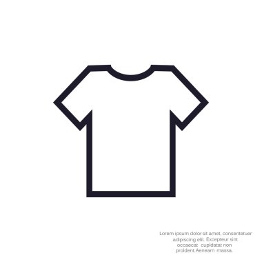 Basit T gömlek simgesini