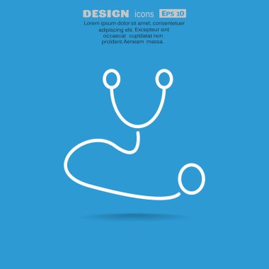 Basit stetoskop web simgesi