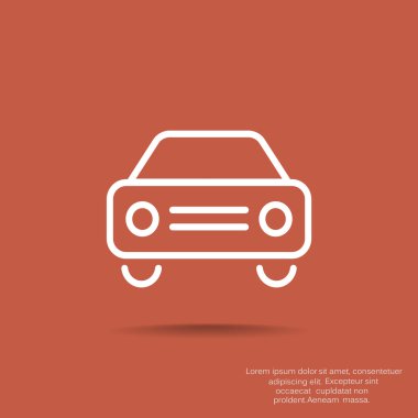Basit araba web simgesi