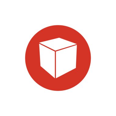Basit küp web simgesi
