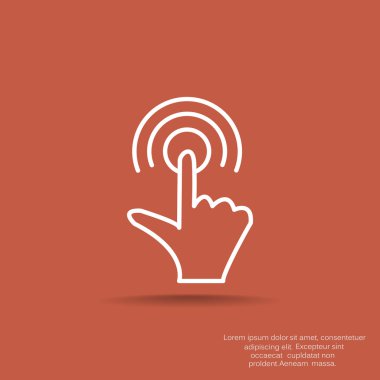 Dokunmatik ekran web simgesi