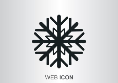 Kar tanesi basit web simgesi