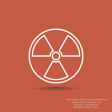 Radyasyon sembolü web simgesi