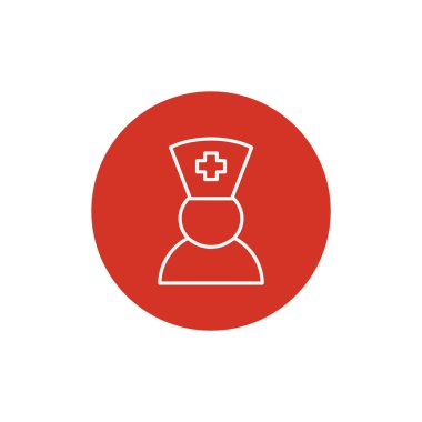 Hemşire siluet web simgesi