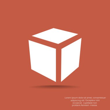 Basit küp web simgesi