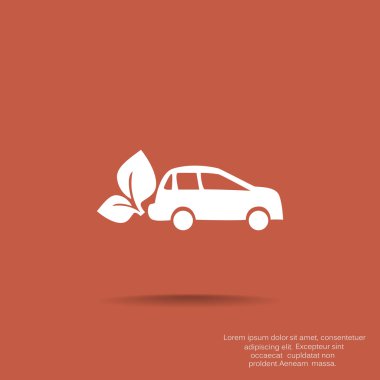 Eko yakıt basit simgesi