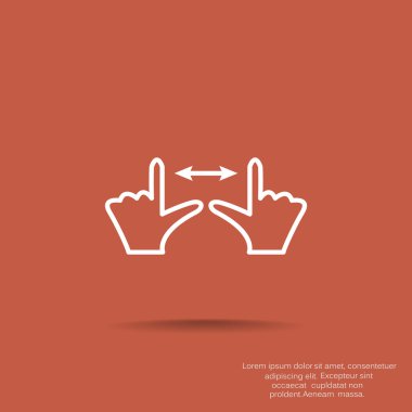 Dokunmatik ekran web simgesi