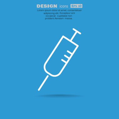 Basit şırınga web simgesi