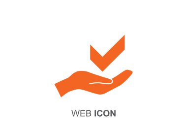 El web simgesi onay sembolü
