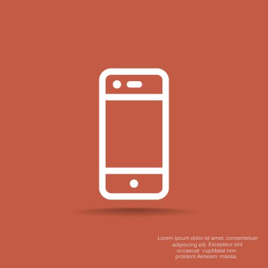 Boş ekranlı basit akıllı telefon