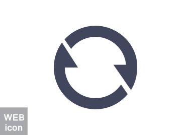 Oklar web simgesi olan daire