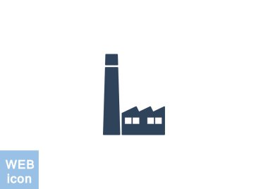 Fabrika binaları web simgesi