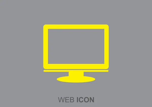 Leere Bildschirm Web-Symbol — Stockvektor