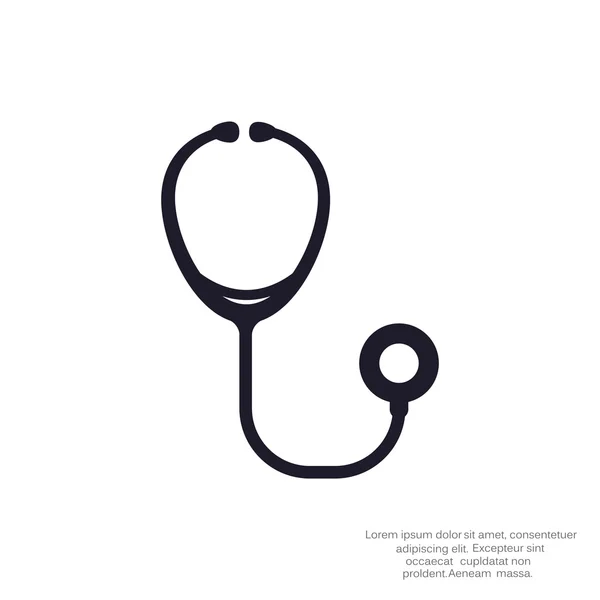 Stethoscope simple web icon — Stock Vector