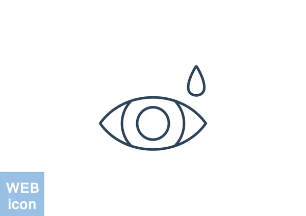 Gotas para los ojos icono simple — Vector de stock