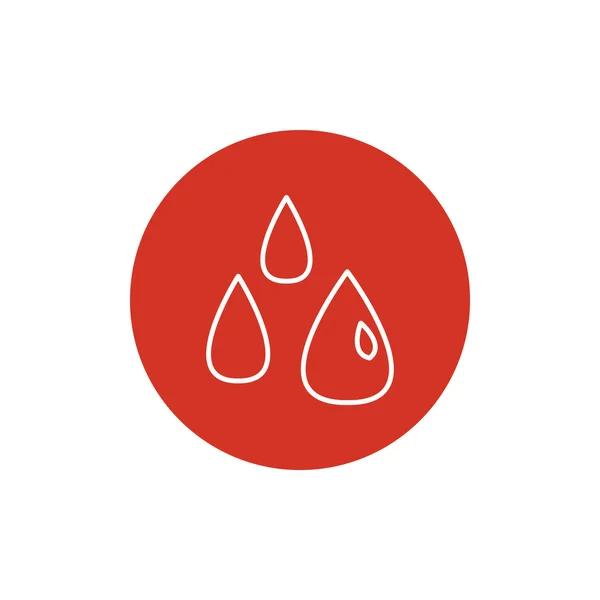 Droples liquido semplice icona web — Vettoriale Stock