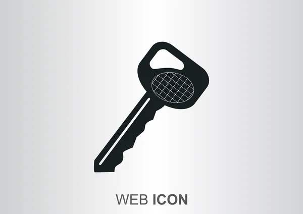 Icono web clave simple — Vector de stock