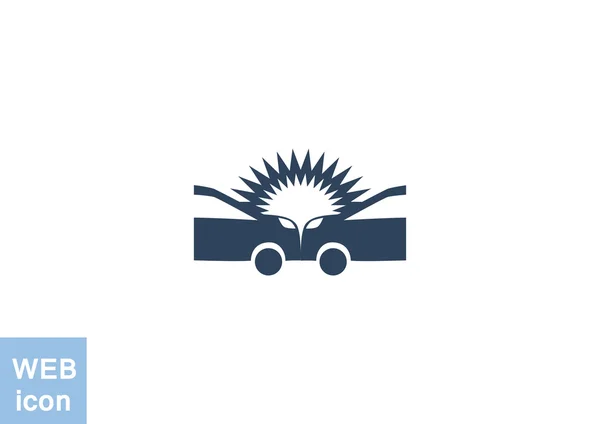 Auto accidente icono web — Vector de stock