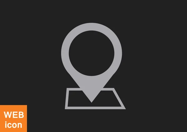 Mapa puntero icono web — Vector de stock