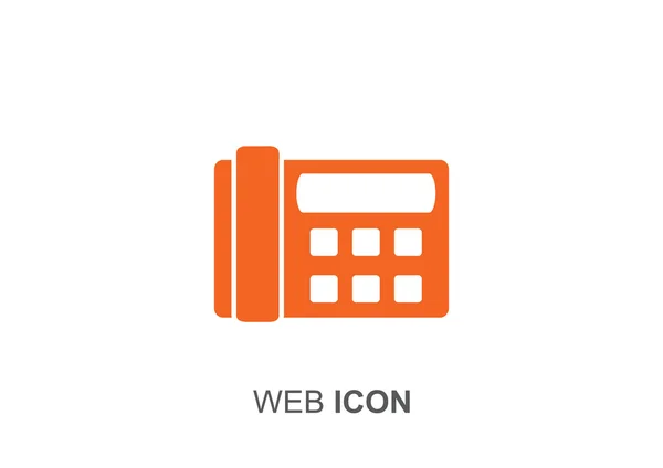 Fax telefonikonen web — Stock vektor