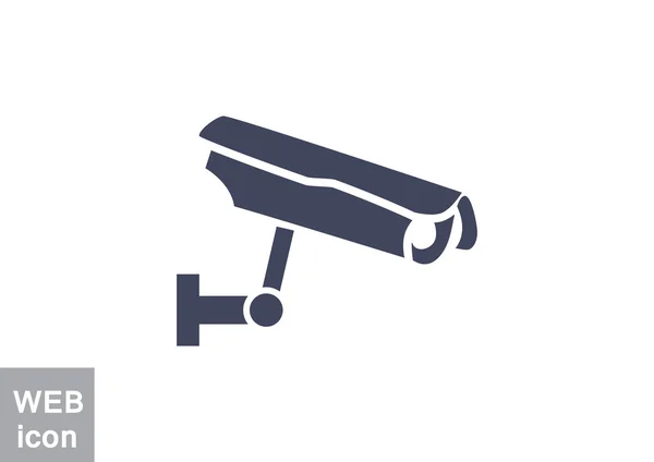 Caméra de surveillance icône simple — Image vectorielle