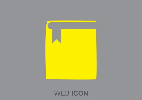 Closed book web icon — Stock Vector