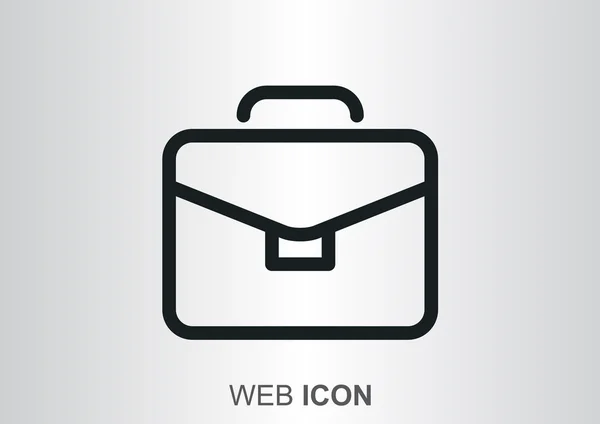 Icona web valigetta semplice — Vettoriale Stock