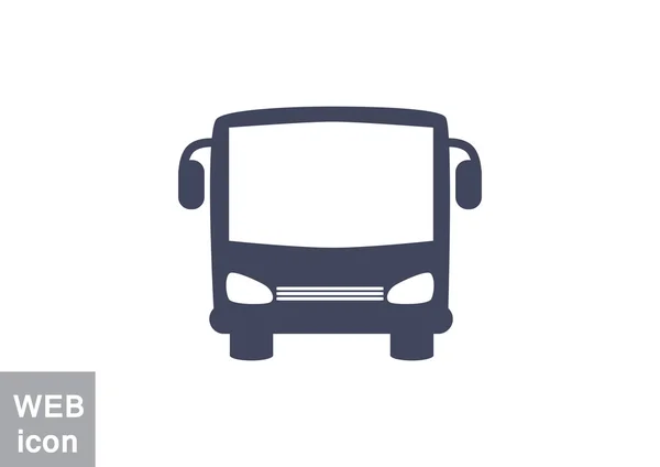 Einfache Bus Front Web-Ikone — Stockvektor